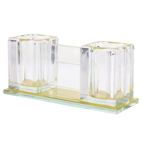 CIMAXIC Stable Microphone Stand Acrylic Golden 1Pcs for Wireless Mic Storage