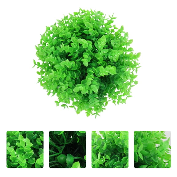CIMAXIC 1Pack Green Plastic Artificial Grass Ball for Home and Wedding Decorative Purposes
