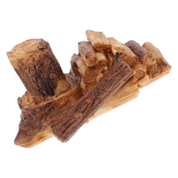 CIMAXIC Dollhouse Fireplace Dollhouse Miniature Resin Fireplace Logs Brown 1Pack Outdoor Display