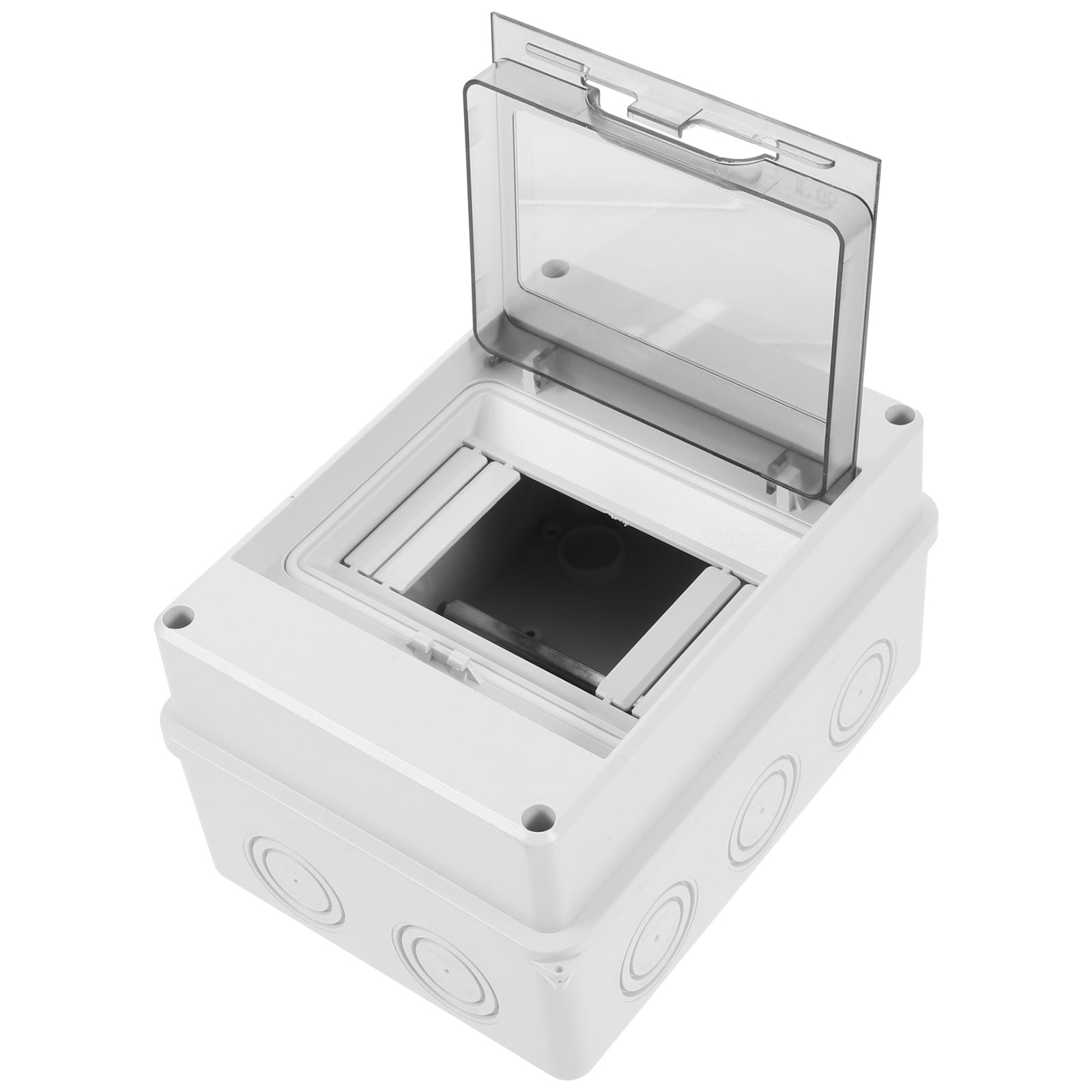 CIMAXIC 1Pack Outdoor Waterproof Distribution Box Light Grey ABS Sleek Design for Electrical Equipment