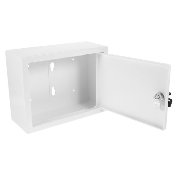 CIMAXIC 1Pack Rectangular Wall-Mounted Milk Box with Lock for Households 11.7X6.9X3.7in