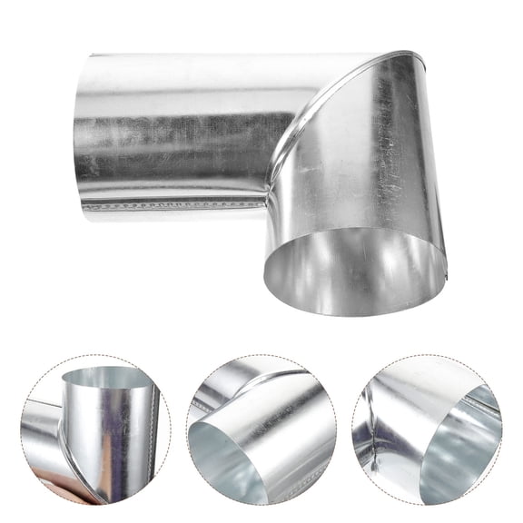 CIMAXIC Stove Chimney Pipe Aluminum 90 Degree Bend Users of Burning Appliances 1Pcs