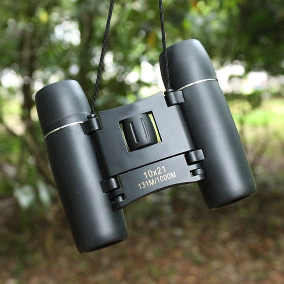 CIMAXIC Outdoor Binoculars 10X Magnification with Non- Grip, Portable Black Design for Travel, Hiking, Bird Watching, Fishing