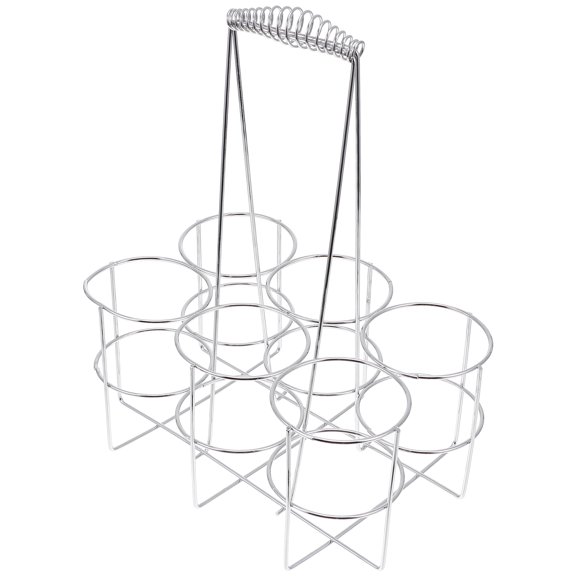 CIMAXIC 1Pc Stainless Steel Beer Rack Shelf Silver Beer Bottle Storage Organizer for Home