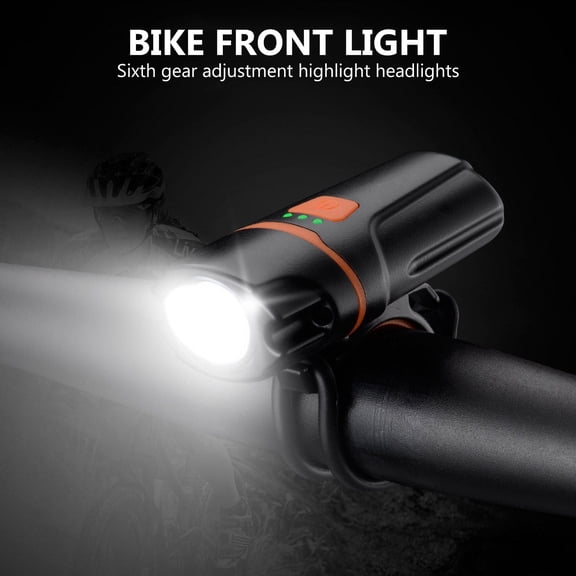 CIMAXIC light for bike riding Bike Headlight ABS Black 1Pc 3.1*1.6*1in