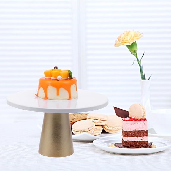 CIMAXIC 1Pc White Wedding Cake Tray with Iron Material Easy to Install and Carry