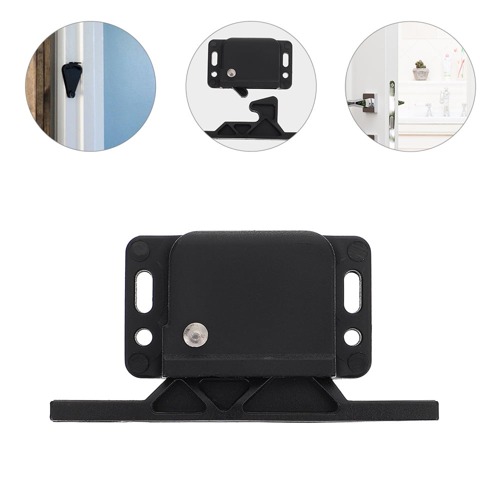 CIMAXIC Child Proof Cabinet Lock Rv Cabinet Latch Black Zinc Alloy 1Pack