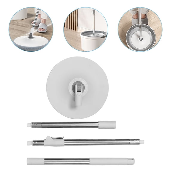 CIMAXIC 1Pcs Mop for Tile Floors with Gray Color and Detachable Design