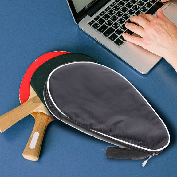 CIMAXIC 1Pcs Practical Storage Case for Table Tennis Balls and Rackets 28X18X2CM in Grey Color
