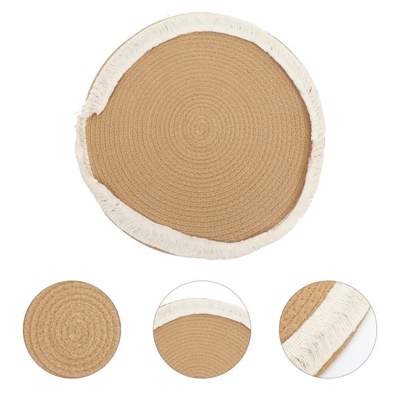 CIMAXIC 1Pcs Small Round Rug for Home Decor Item 11.8x11.8in