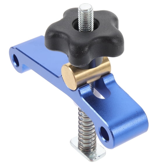 CIMAXIC 1Pc Durable Blue T-Slot Clamp for Woodwork with Comfortable Hand Grip and Precision Finish