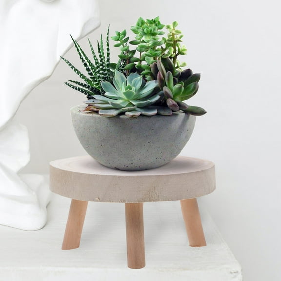 CIMAXIC 1Pcs Wooden Plant Stands Pine Wood Country Style Easy to Clean For Homeowners Indoor