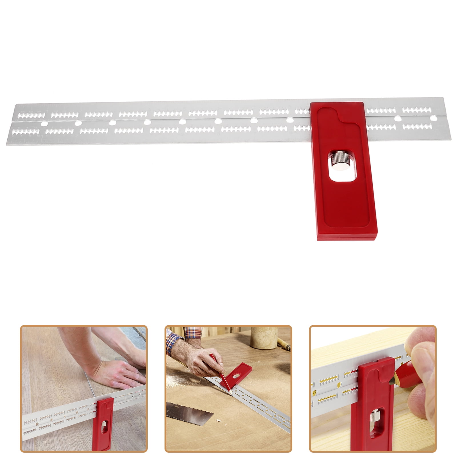 CIMAXIC Adjustable Ruler Woodworking Ruler Multi 1Pack 12.38X1.41X0 ...