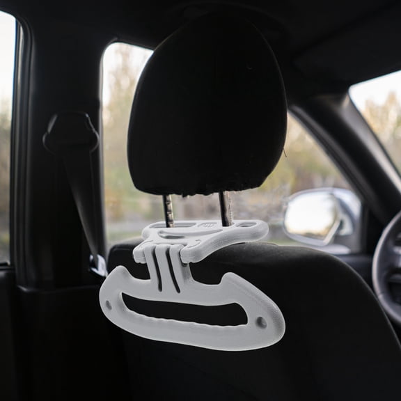 CIMAXIC Auto Clothes Hanging Rod Car Clothes Hanger Grey ABS 1Set