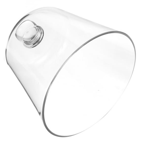 CIMAXIC 1Set Dome Covered Dish Plate Dessert Protector Cover 17x6.2in Transparent Plastic
