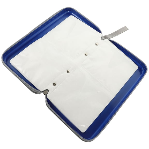 CIMAXIC 1Set Dvd Organizer Container for Discs Holder Dustproof and in Blue Color