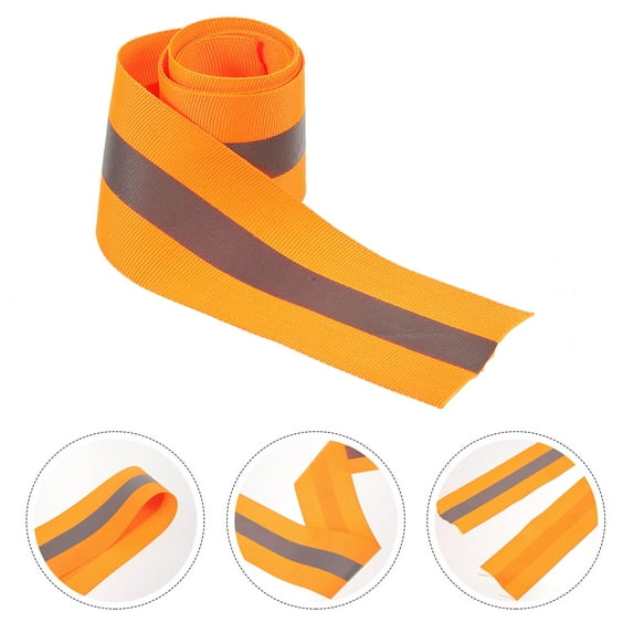 CIMAXIC Outdoor Rope Finish Strap Orange Polyester Ribbon 1Pack 39x2in
