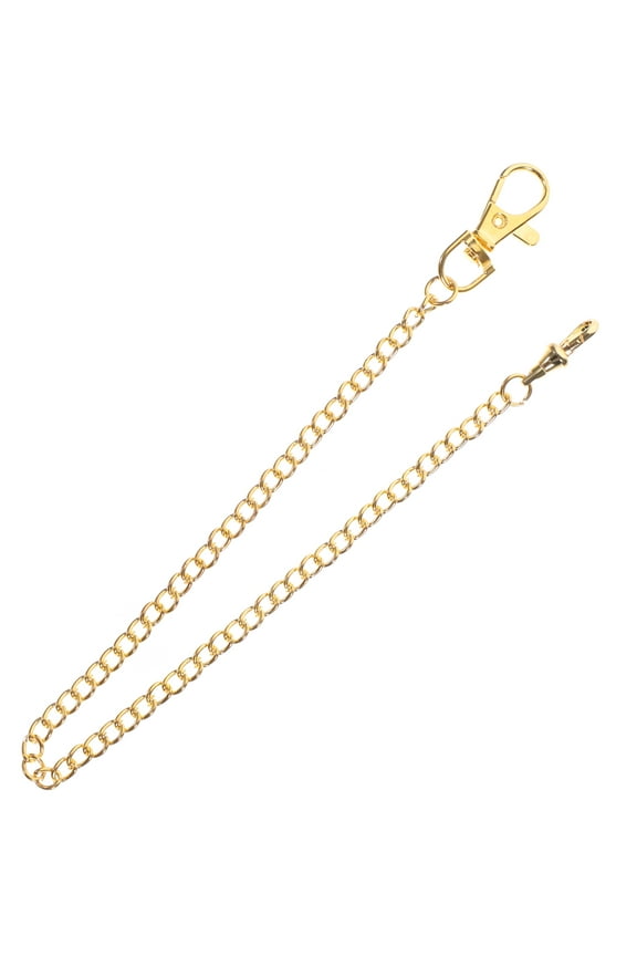 Clothing Chain Accessory Pants Chain For Men Golden Metal 1Pack 14.34X0.79X0.24in