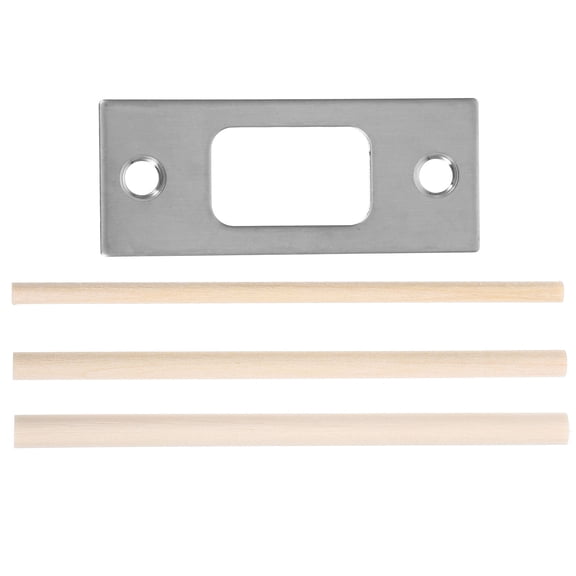 CIMAXIC 1Set Lock Tongue Guide Plate Stainless Steel Plate for Wooden Door Deadbolt Security