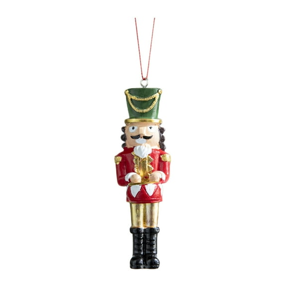 CIMAXIC 1Set Nutcracker Ornaments Green Resin Nutcracker Figures for Christmas and Anniversaries