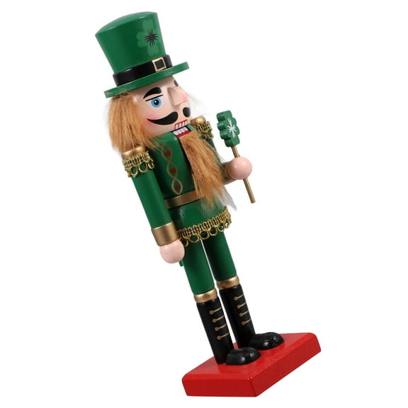 CIMAXIC Adorable Green Nutcracker Decoration Wooden Craft Design for Home Display