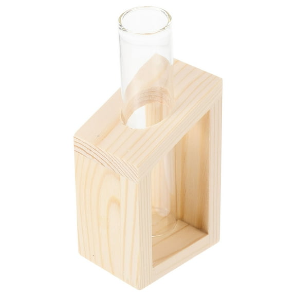 CIMAXIC Desktop Planter Test Tube Vase with Rack Assorted Color 1Pack 5.1x2.4x1.6in
