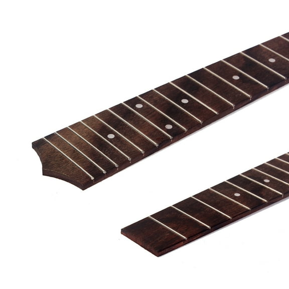 CIMAXIC 1Set Ukulele Neck Fretboard Kit Rosewood Classic Style for Ukulele Parts