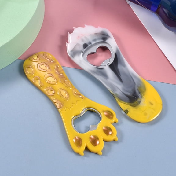 CIMAXIC 1Set Cat Claw Shaped Bottle Opener Mold DIY Silicone Mold for Home Crafting Beer Openers