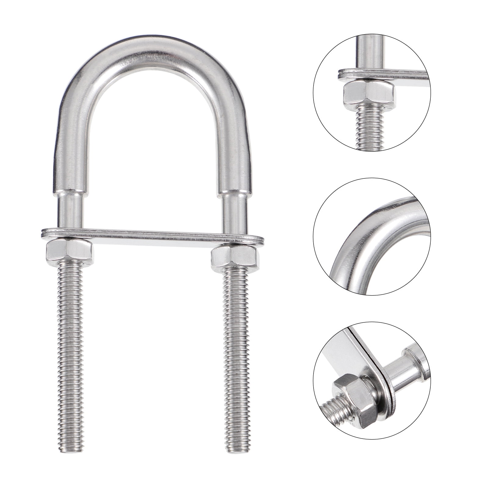 CIMAXIC 2Pcs Marine Rigging Stainless Steel U Type Cards with Fine ...