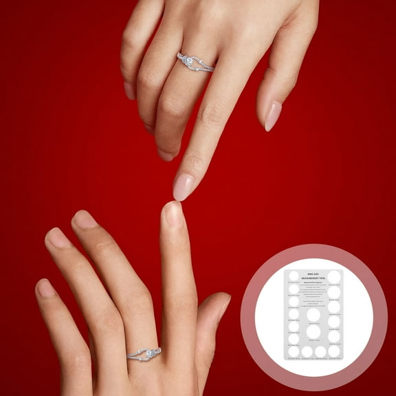 CIMAXIC 2-Pack Cardboard Measuring Sheets with , Size Gauge Tool, Ruler Sizer for Accurate Measurement, USA Standard