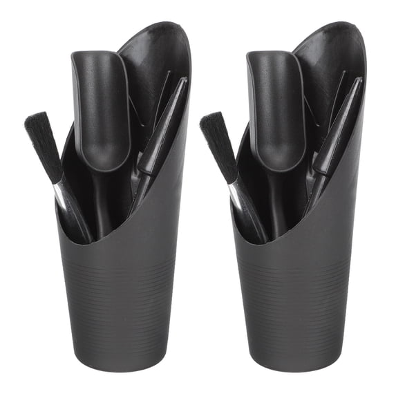 CIMAXIC 2Sets Pot Plant Tools Set Black Complete Gardening Kit for Excavation and Aeration