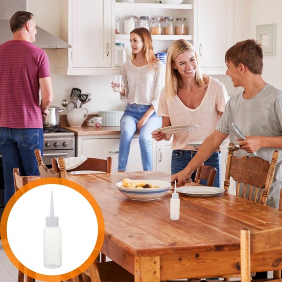 CIMAXIC 20 Pcs Squeezing Bottles for Kitchen and Bathroom Joint Filling Transparent Plastic Design