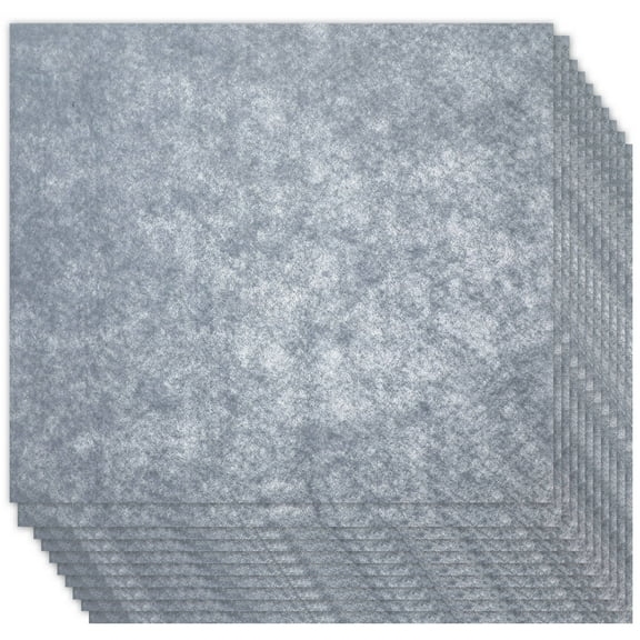 CIMAXIC 20 Sheets Felt Sheets Wool Chemical Fiber Grey Rectangle for Diy and Crafting Use