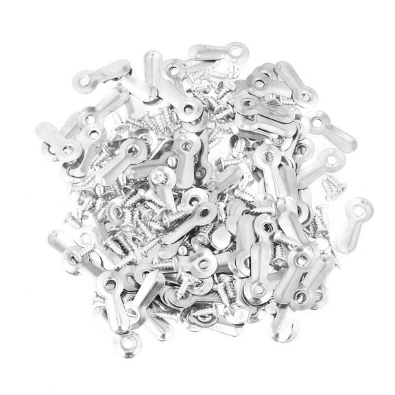 CIMAXIC 200pcs Photo Frames For Wall Metal Picture Frame Back Plates Silver For Homeowners