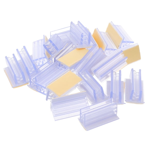 CIMAXIC 20Pcs Clip On Labels Holders for Retail Display Shelves and in Transparent PVC Foam