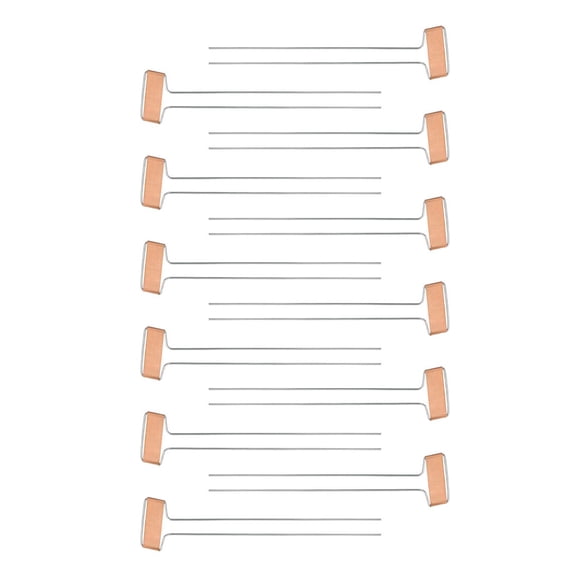 CIMAXIC 20Pcs Metal Garden Markers for in Rose Gold