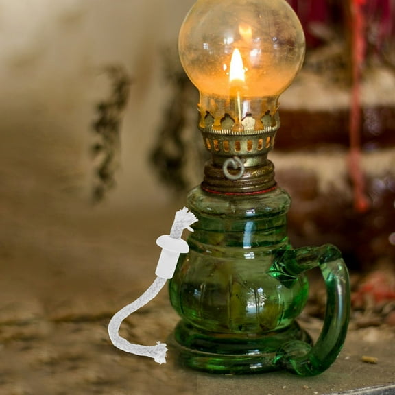 CIMAXIC 20Set Oil Lamp Parts Square White Outdoor and Camping