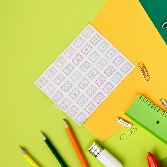 CIMAXIC 24 Pcs Weekday Stickers Multi Paper For Organizing Daily Plans