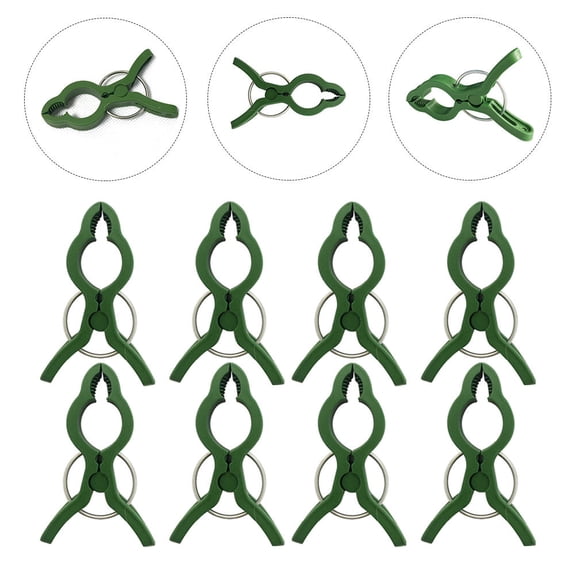 CIMAXIC Orchid Clips, Green Plastic Gardening Art Fixing Clamps, Durable for , 25Pcs