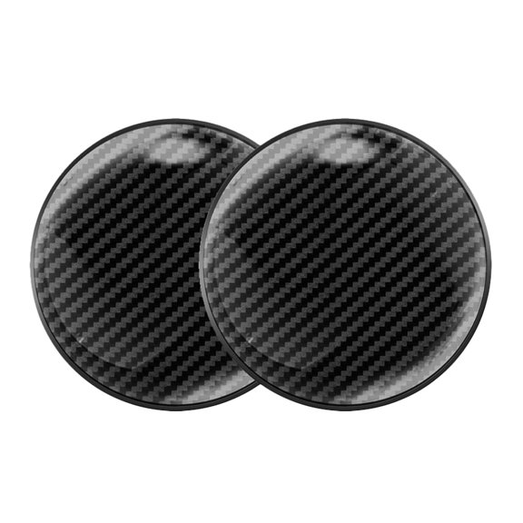 CIMAXIC 2Set Coffee Cup Pad Coaster Black PVC Anti-slip Modern Car Owners Back to School