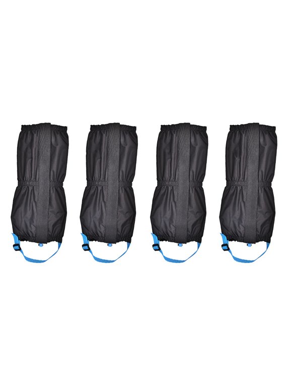 Black Snow Gaiters 70D Taffeta Waterproof Windproof for Mountain Climbing