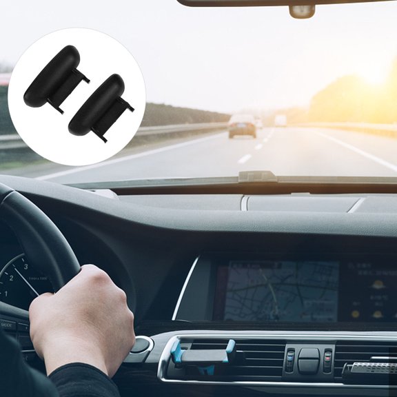 CIMAXIC 2Pcs Armrest Lid Latch for Center Console in Black ABS 3.14X1.85X0.79in