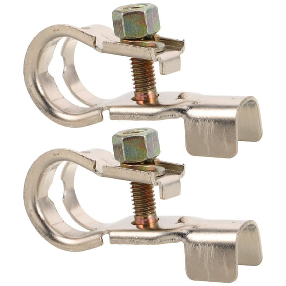 CIMAXIC Battery Cable Ends Battery Terminal Connectors Aluminum Alloy Silver 2Pcs