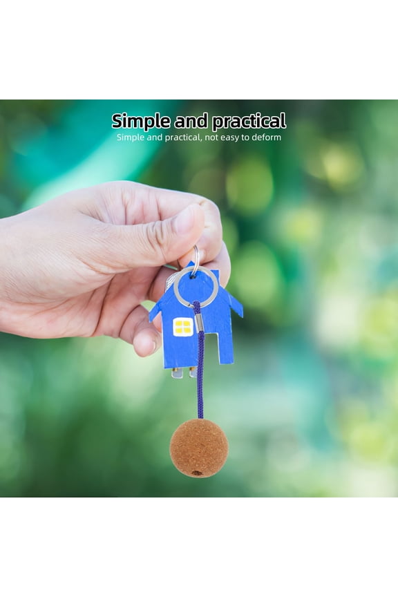 Fishing Boat Buoy Key Float Keychain Iron 2Pcs Floating Design for Boating