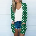 thumbnail image 1 of UPPADA Women's Open Front Lightweight Cardigan Long Sleeve Button Down Loose Outwear with Pockets Army Green,XXL, 1 of 5
