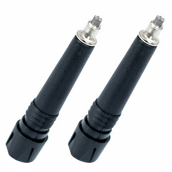 CIMAXIC 2Pcs Climbing Rod Tips Wear Resistant Carbon Tungsten Steel Trekking Pole Parts Black
