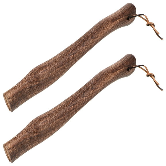 CIMAXIC 2Pcs Comfortable Grip Axe Handle Wood for Fire Axe and Diy Tool Repair 10.6x1.8x1.1in