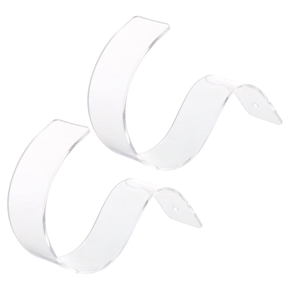 CIMAXIC 2Pcs Transparent Acrylic Belt Rack Holder for Organized Belt Storage Display