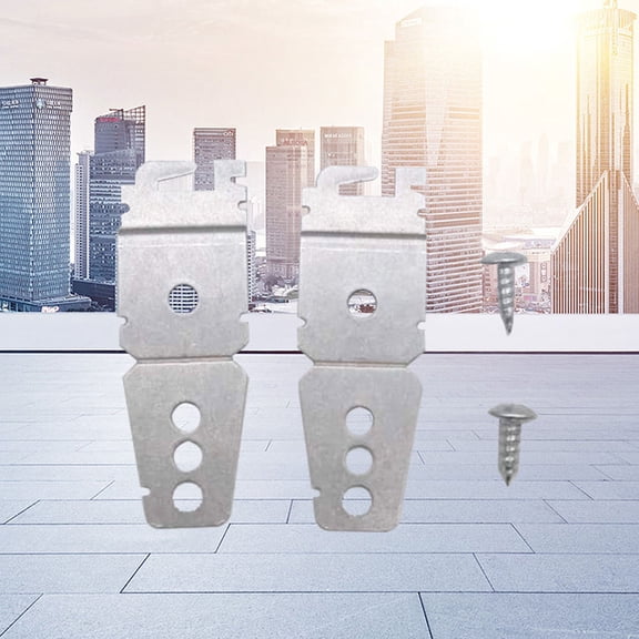 CIMAXIC Dishwasher Bracket Mounting Kit Iron for Granite Countertop 2Pcs