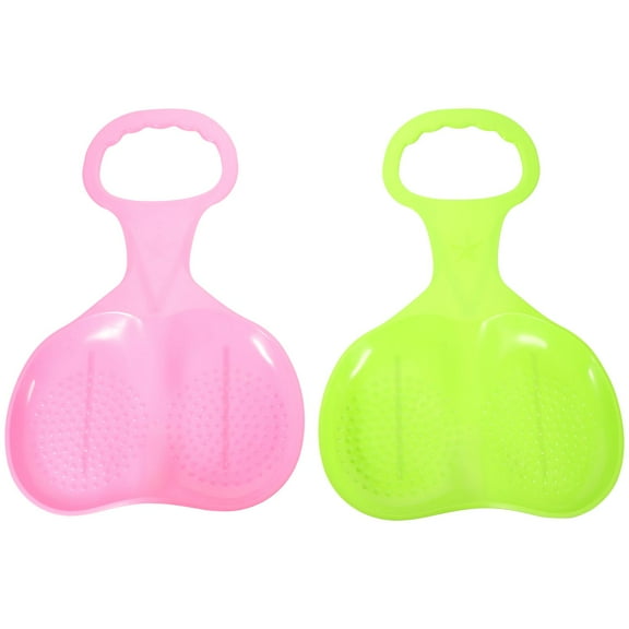 CIMAXIC 2Pcs Grass Sliding Board with Non Slip Handle for Snow Sand Skiing Durable Material